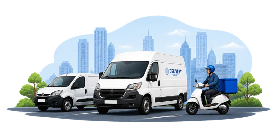 City transport and delivery composition